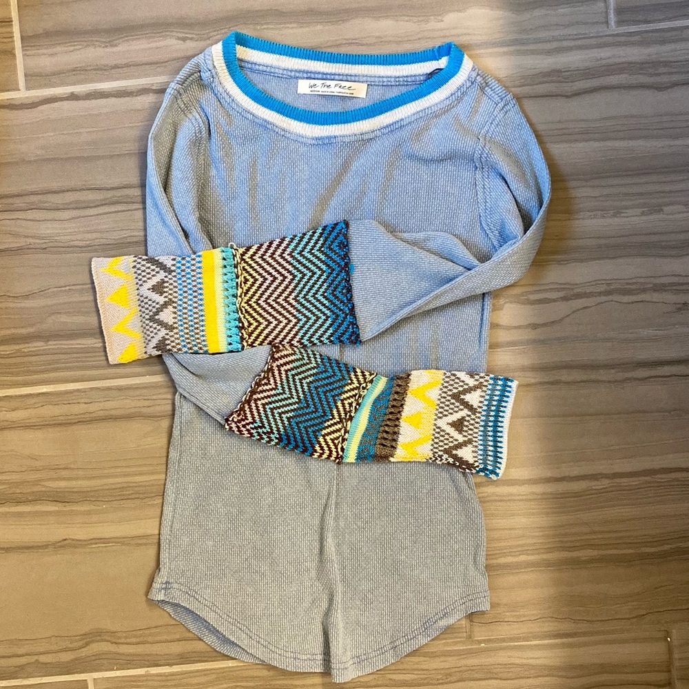 Free People Patchwork Sweater